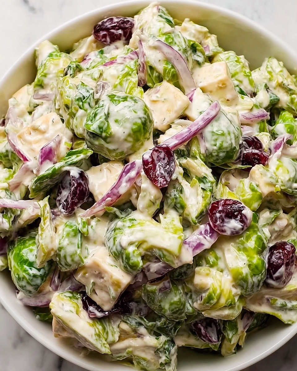 Creamy Brussels Sprouts Slaw Recipe - Recipe Image