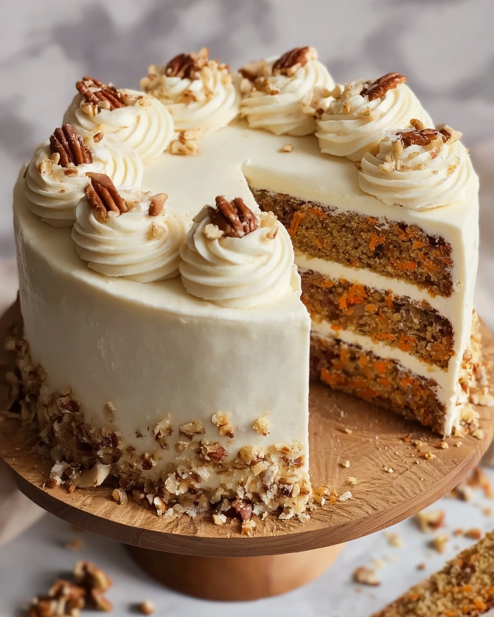 Easy Carrot Cake with Cream Cheese Frosting Recipe - Recipe Image