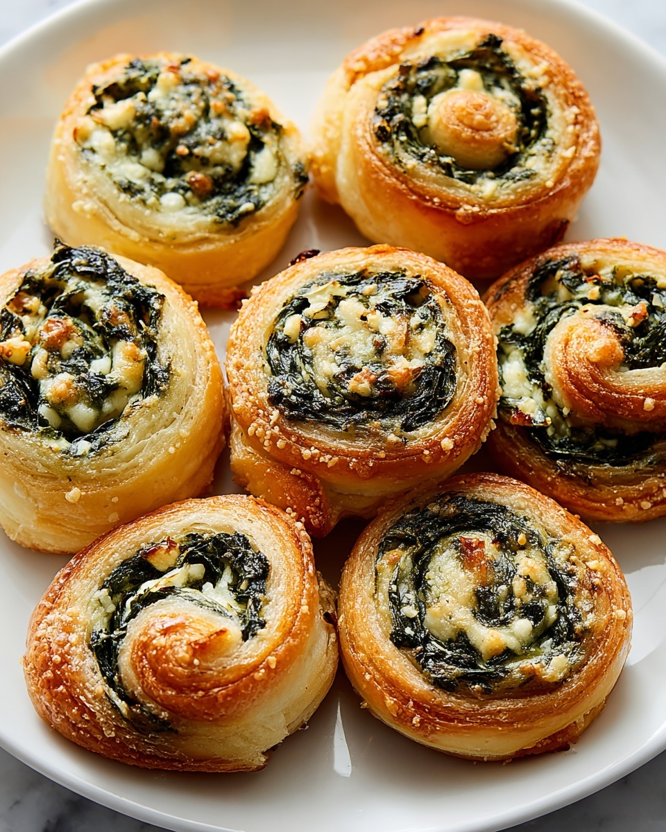 Cheesy Spinach Pinwheels Recipe - Recipe Image