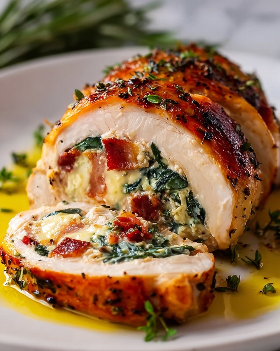 Stuffed Chicken Breast with Spinach and Cheese Recipe - Recipe Image