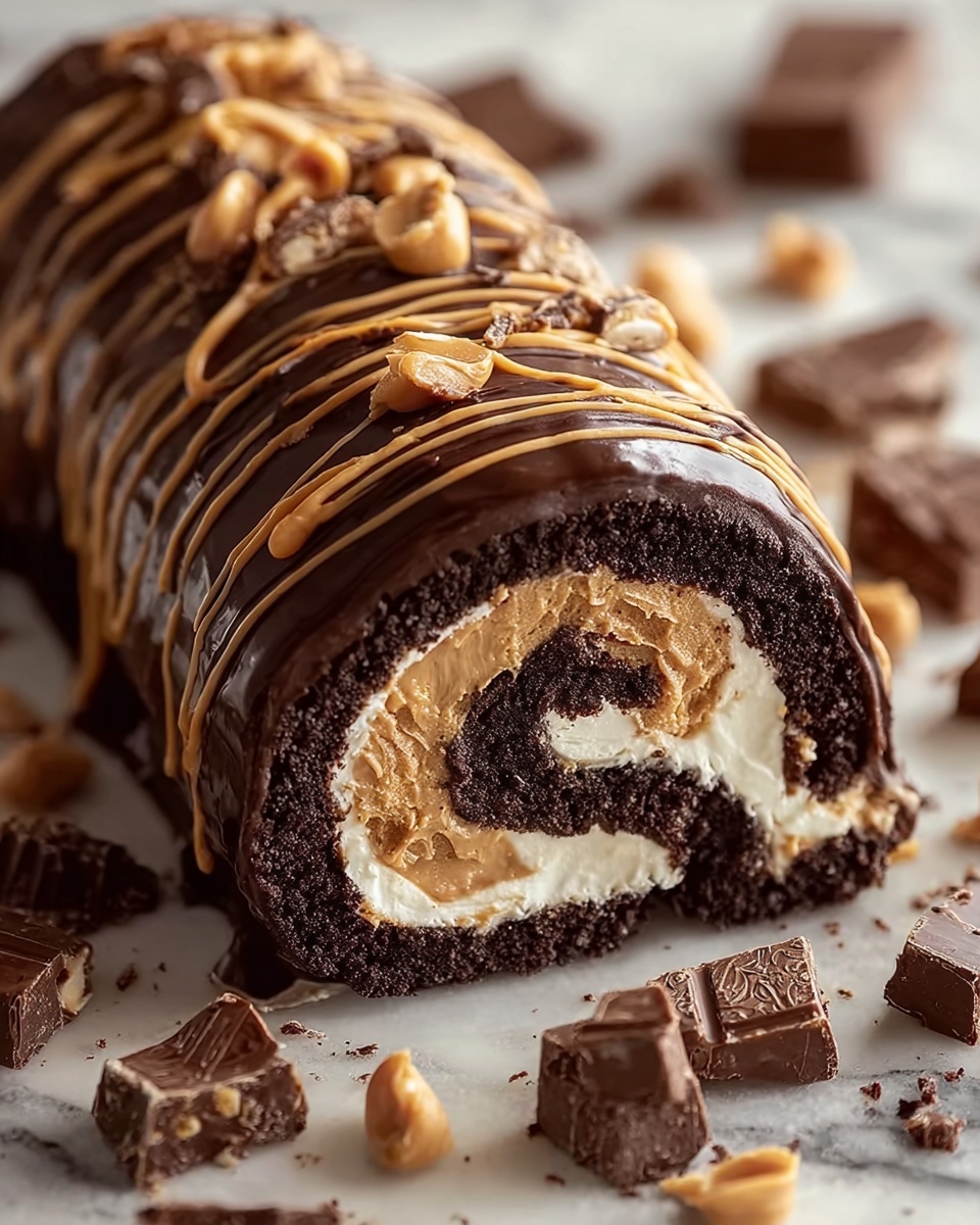 Peanut Butter Cup Cake Roll Recipe - Recipe Image