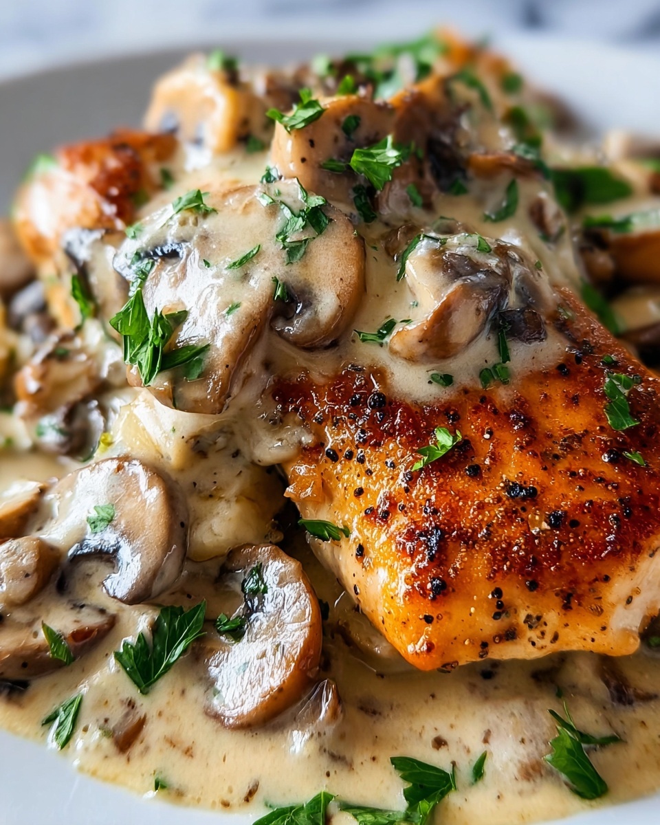 Creamy Mushroom Chicken Recipe - Recipe Image