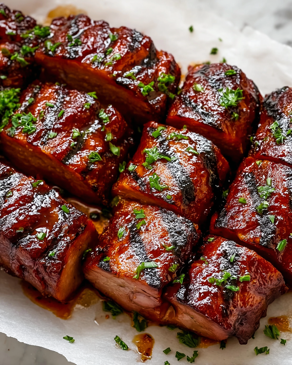 Maple BBQ Hasselback Kielbasa Bites Recipe - Recipe Image