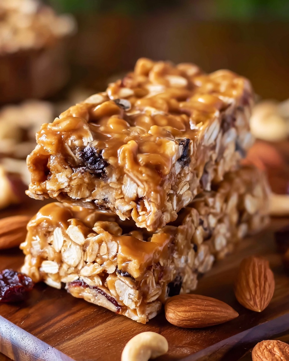 Chewy Homemade Granola Bars Recipe - Recipe Image