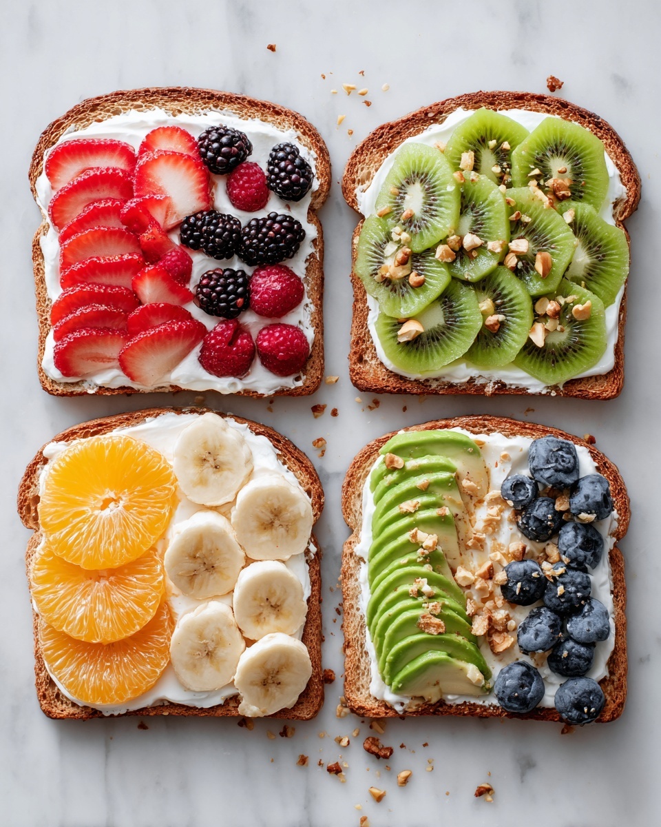 Breakfast Toasts with Avocado, Egg, Cherry Tomatoes, and Feta Recipe - Recipe Image