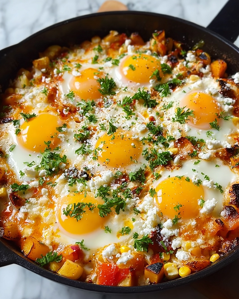 Simple Loaded Breakfast Skillet Recipe - Recipe Image