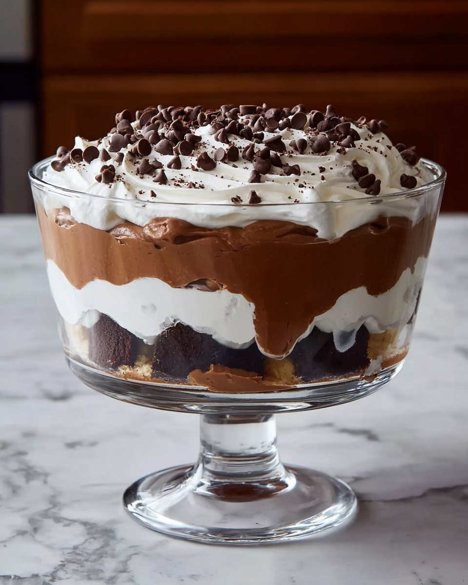 Chocolate Brownie Mousse Trifle Recipe - Recipe Image