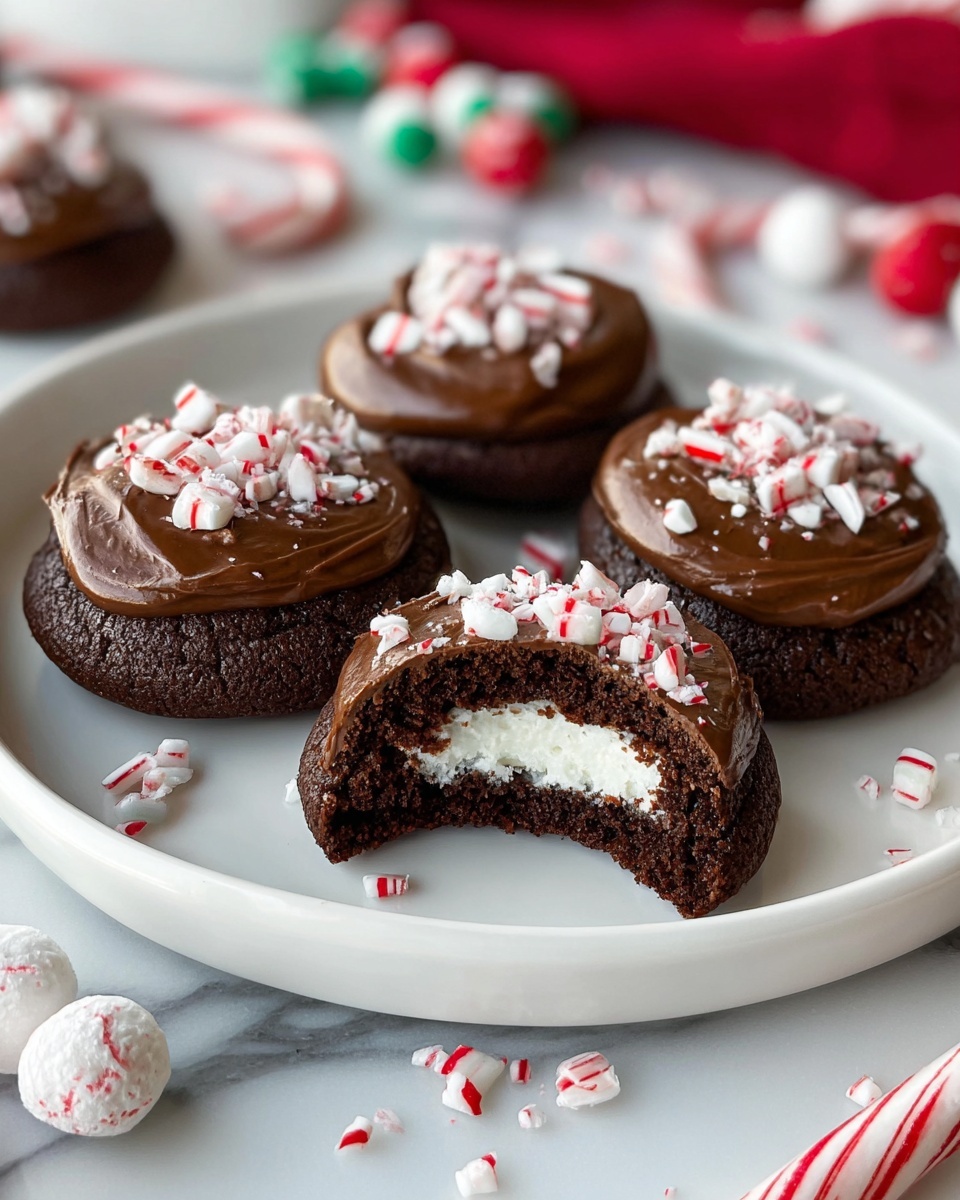 Hot Cocoa Peppermint Cookies Recipe - Recipe Image