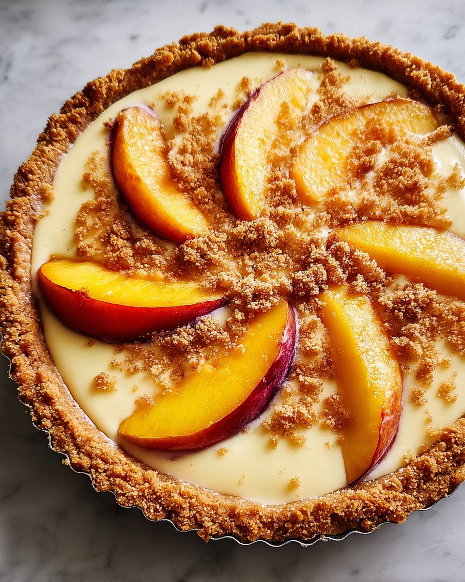 Peach Cobbler Cheesecake Recipe - Recipe Image