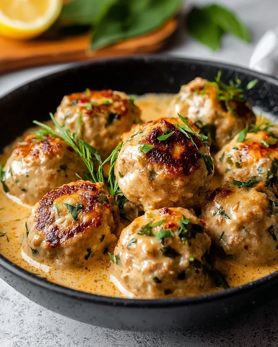 Thai Spiced Chicken Meatballs in Coconut Curry Recipe - Recipe Image