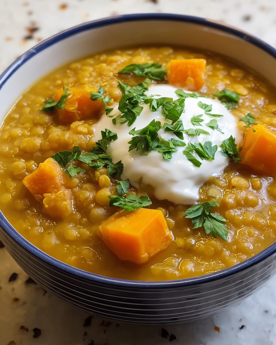 Spiced Pumpkin Lentil Soup Recipe - Recipe Image