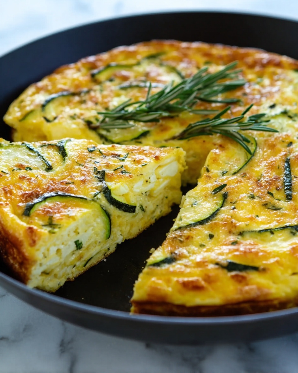 Zucchini & Cheddar Frittata Recipe - Recipe Image