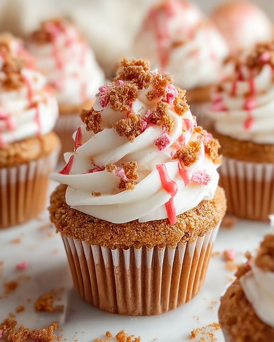 Strawberry Crunch Cupcakes Recipe - Recipe Image