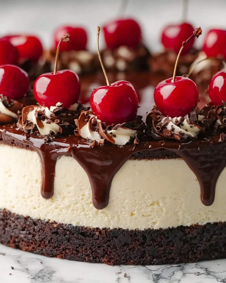 Decadent Black Forest Cheesecake Recipe - Recipe Image