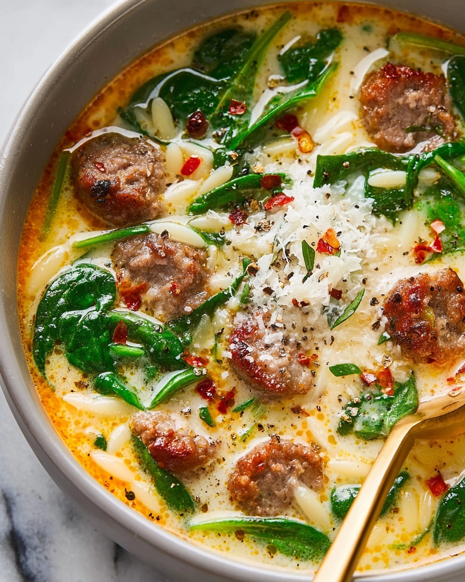 Marry Me Sausage Orzo Soup Recipe - Recipe Image