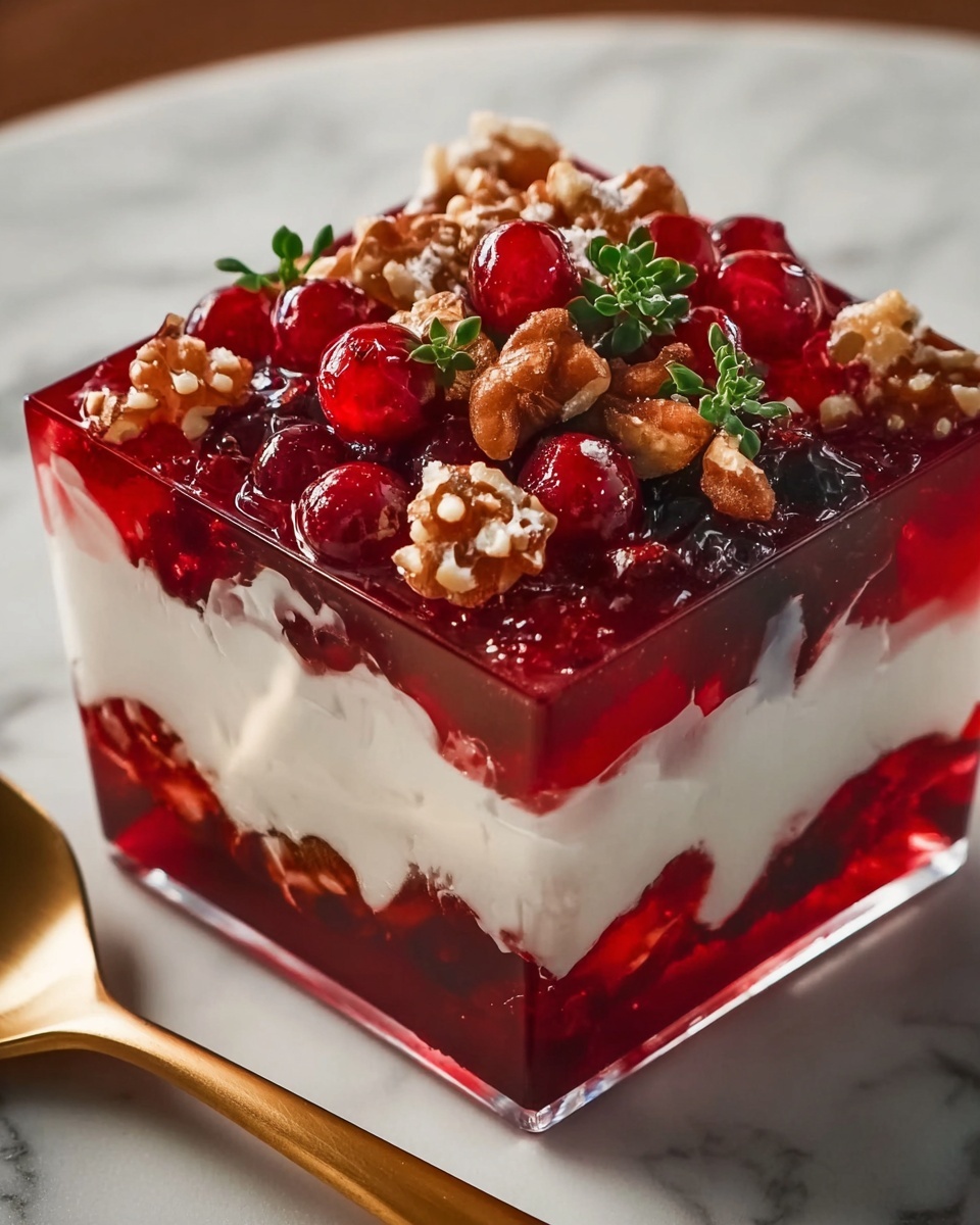 Cranberry Jello Salad Recipe - Recipe Image