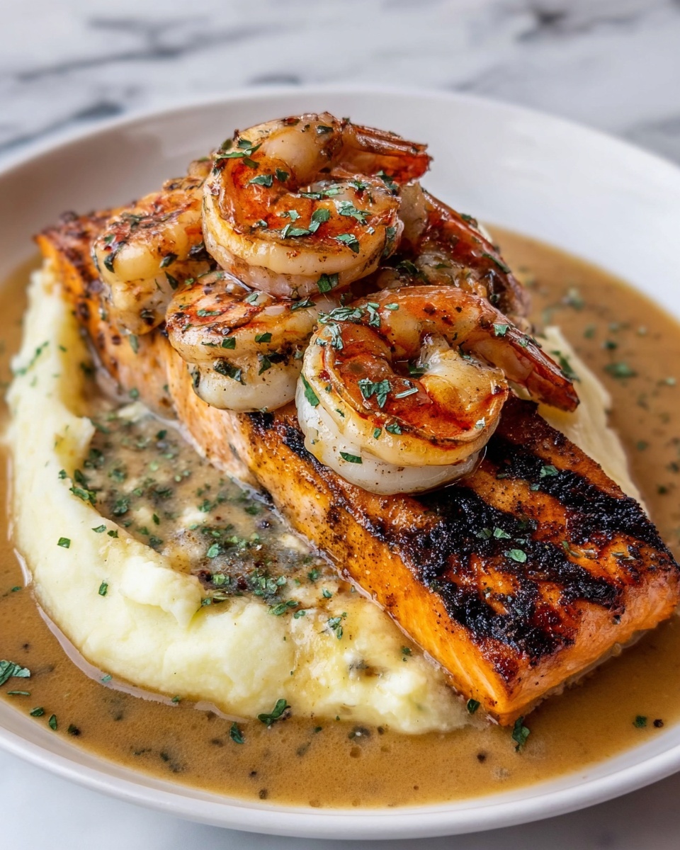 Cajun Salmon and Shrimp Recipe - Recipe Image
