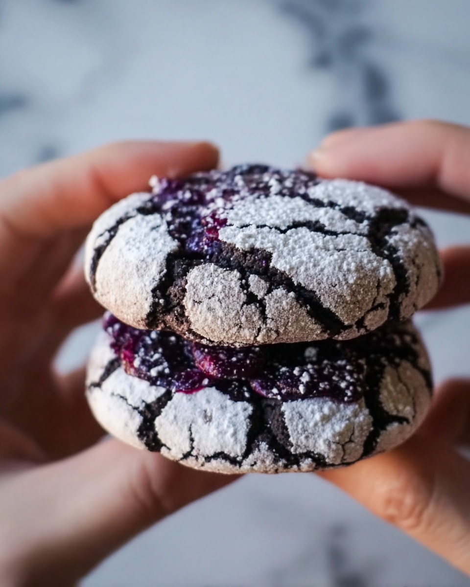 Blueberry Crinkle Cookies Recipe - Recipe Image