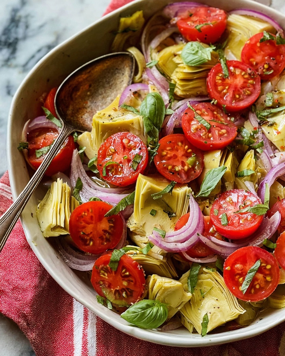 Tuscan Artichoke Tomato Salad Recipe - Recipe Image