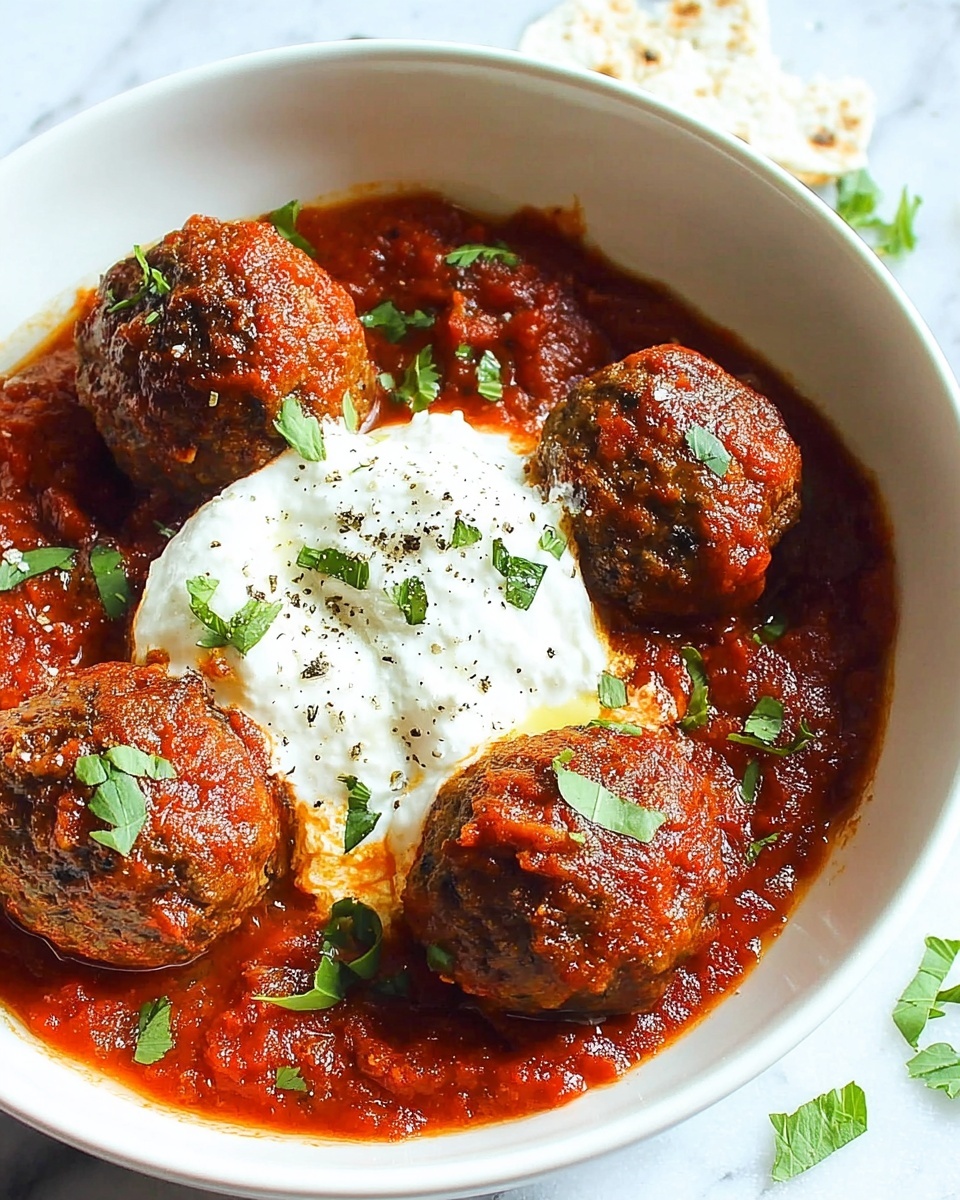 Ricotta Meatballs in Creamy Marinara Sauce Recipe - Recipe Image