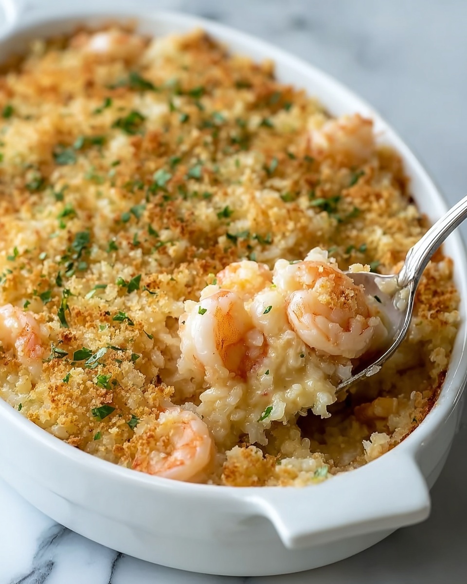 Shrimp and Crab Seafood Casserole Recipe - Recipe Image