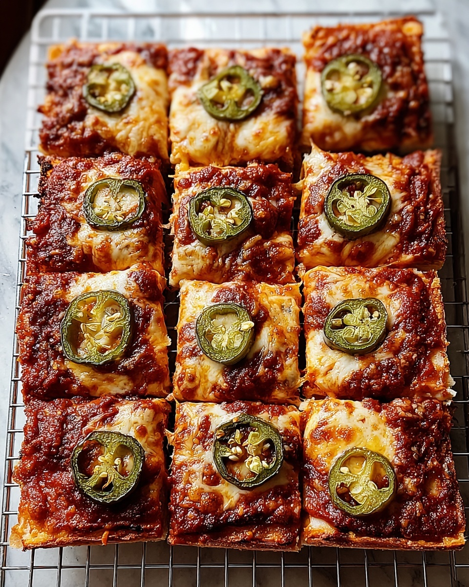 Cheater’s Sicilian-Style Pizza with Jalapeños and Honey Recipe - Recipe Image