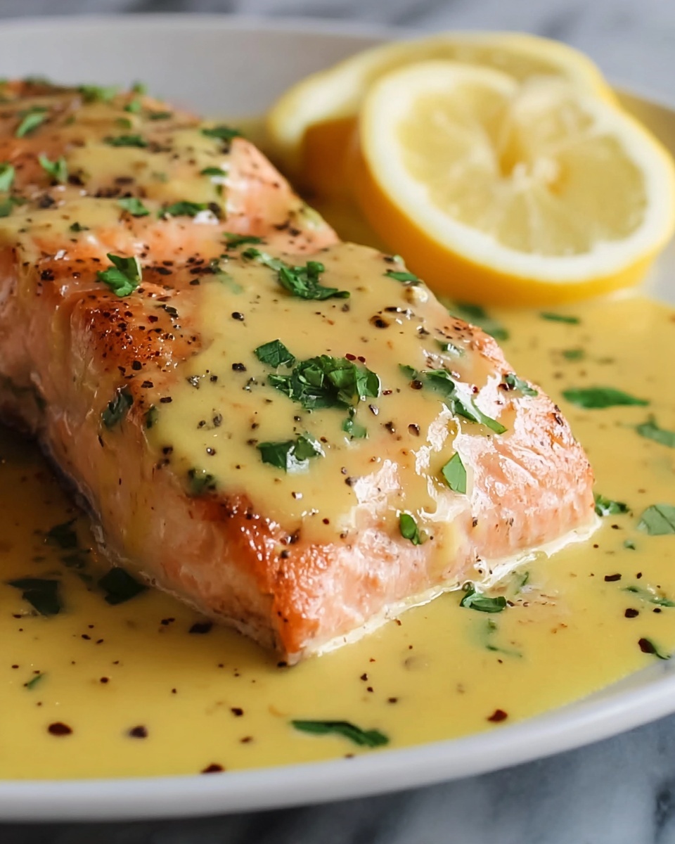 Dijon Salmon with Lemon Dijon Sauce Recipe - Recipe Image