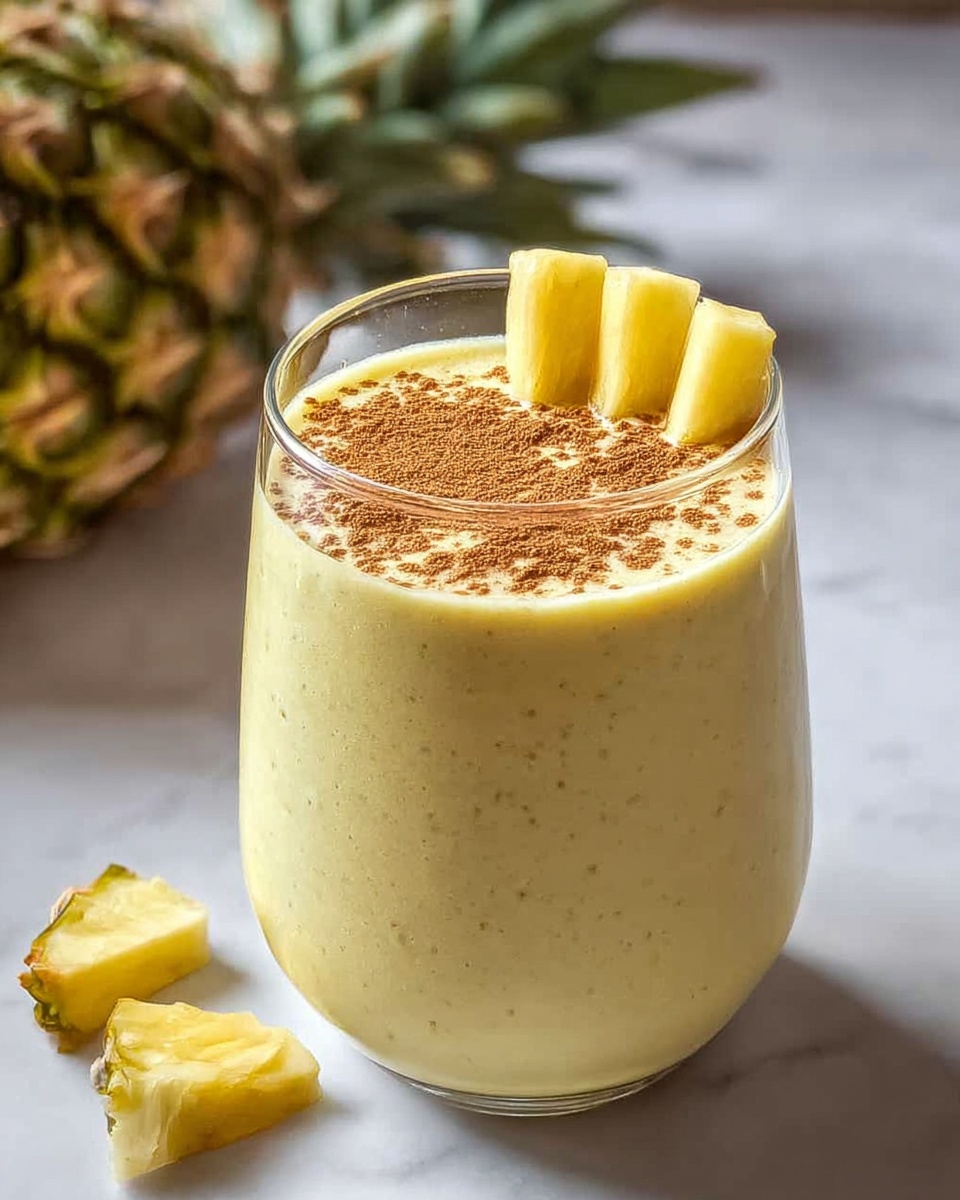 Protein Pineapple Turmeric Smoothie Recipe - Recipe Image