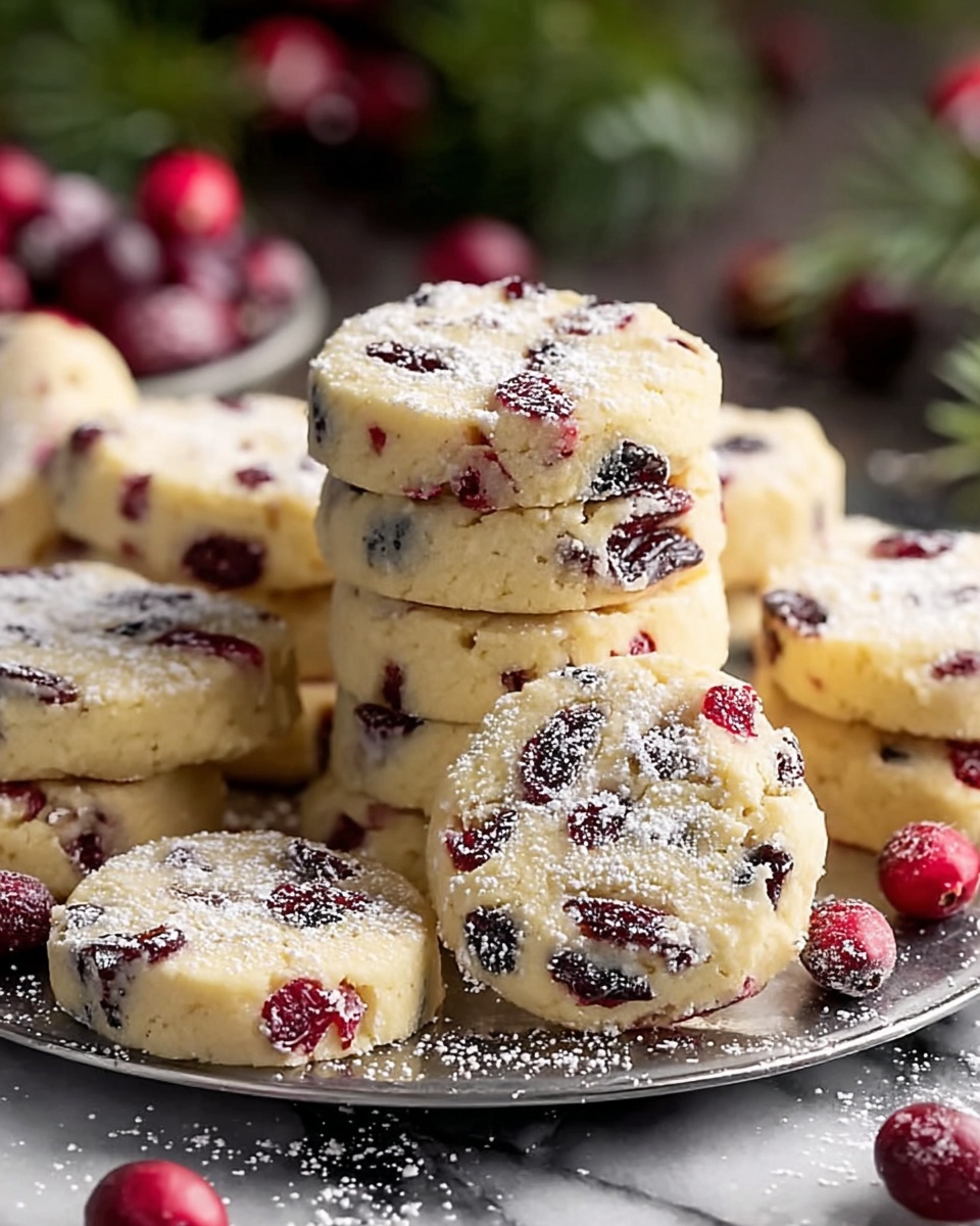 Cranberry Shortbread Cookies Recipe - Recipe Image