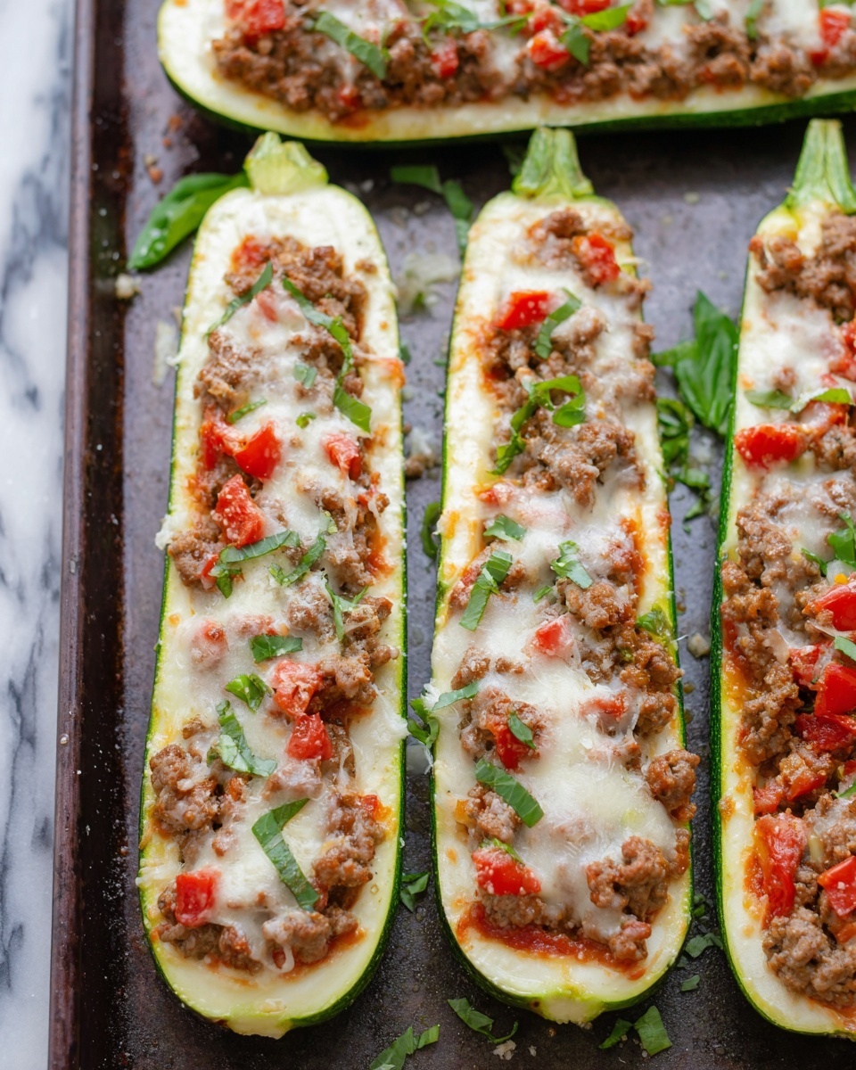 Sausage Zucchini Boats Recipe - Recipe Image