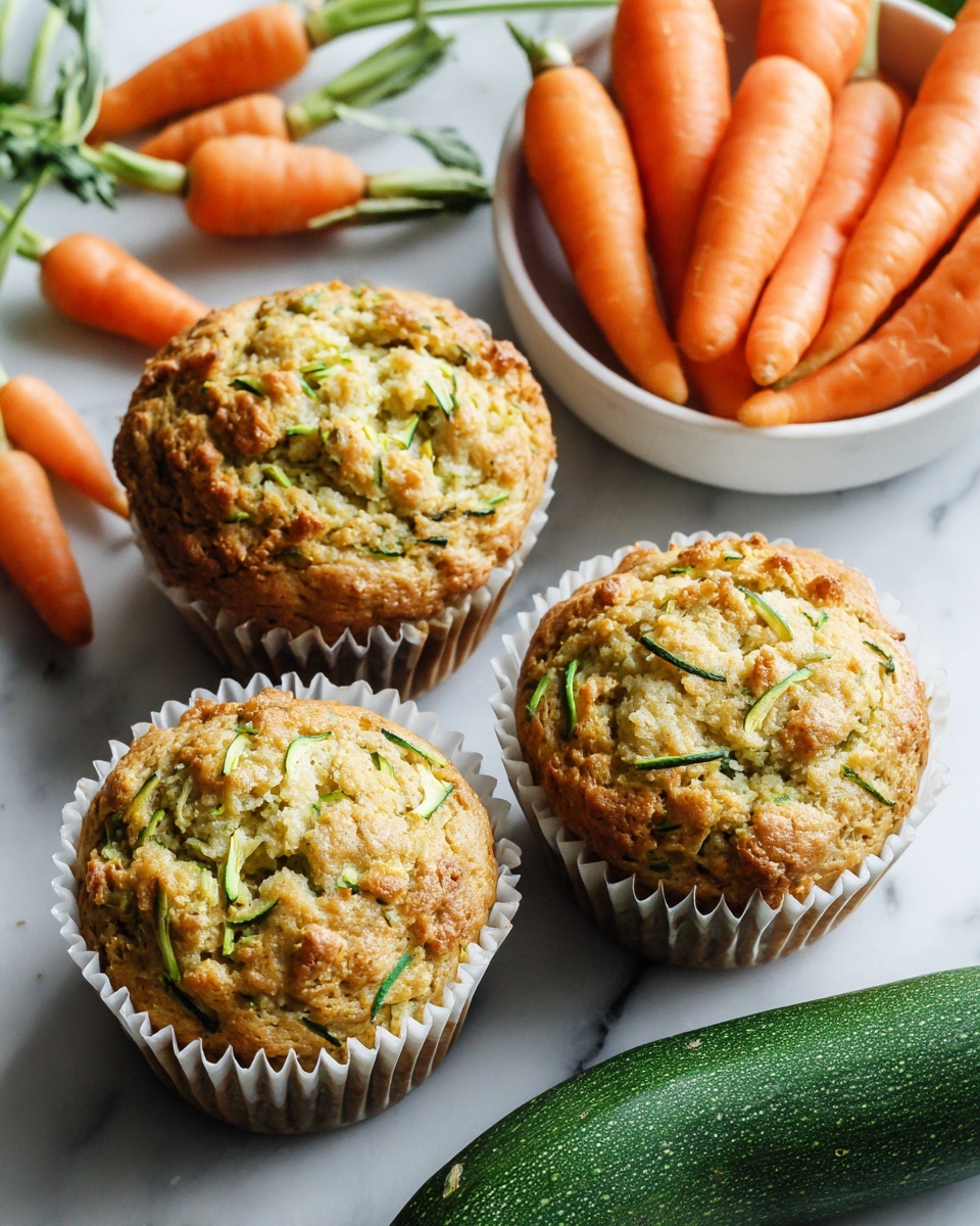 Zucchini and Carrot Breakfast Muffins Recipe - Recipe Image