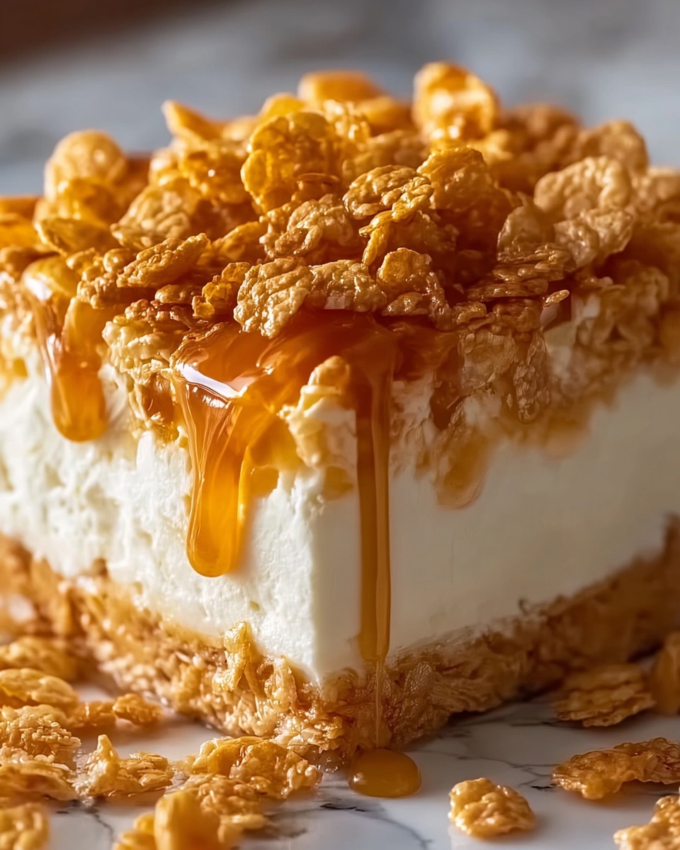 Rice Krispie Treat Cheesecake Recipe - Recipe Image