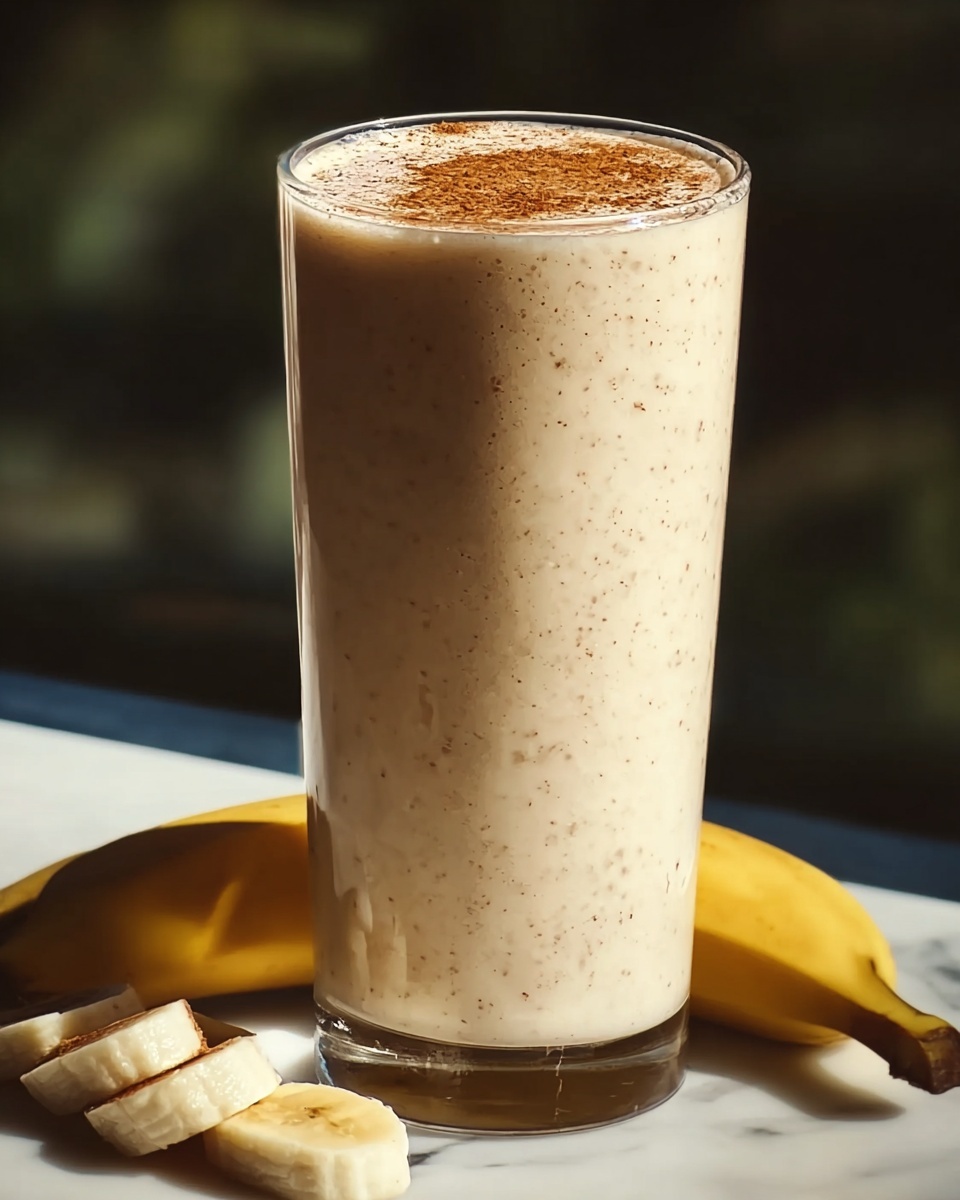 Banana & Almond Butter Smoothie Recipe - Recipe Image