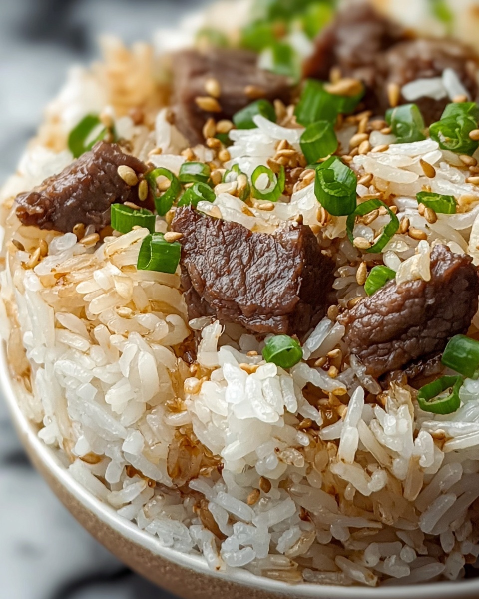 Onion Beef Fried Rice Recipe - Recipe Image