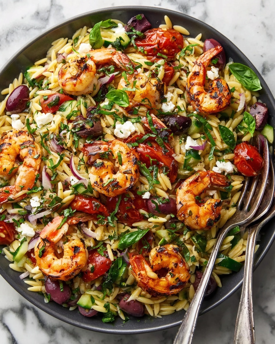 Shrimp Orzo with Feta and Lemon Recipe - Recipe Image
