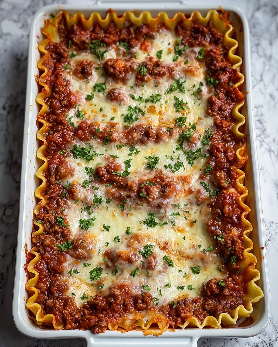 Easy Meat Lasagna Recipe - Recipe Image