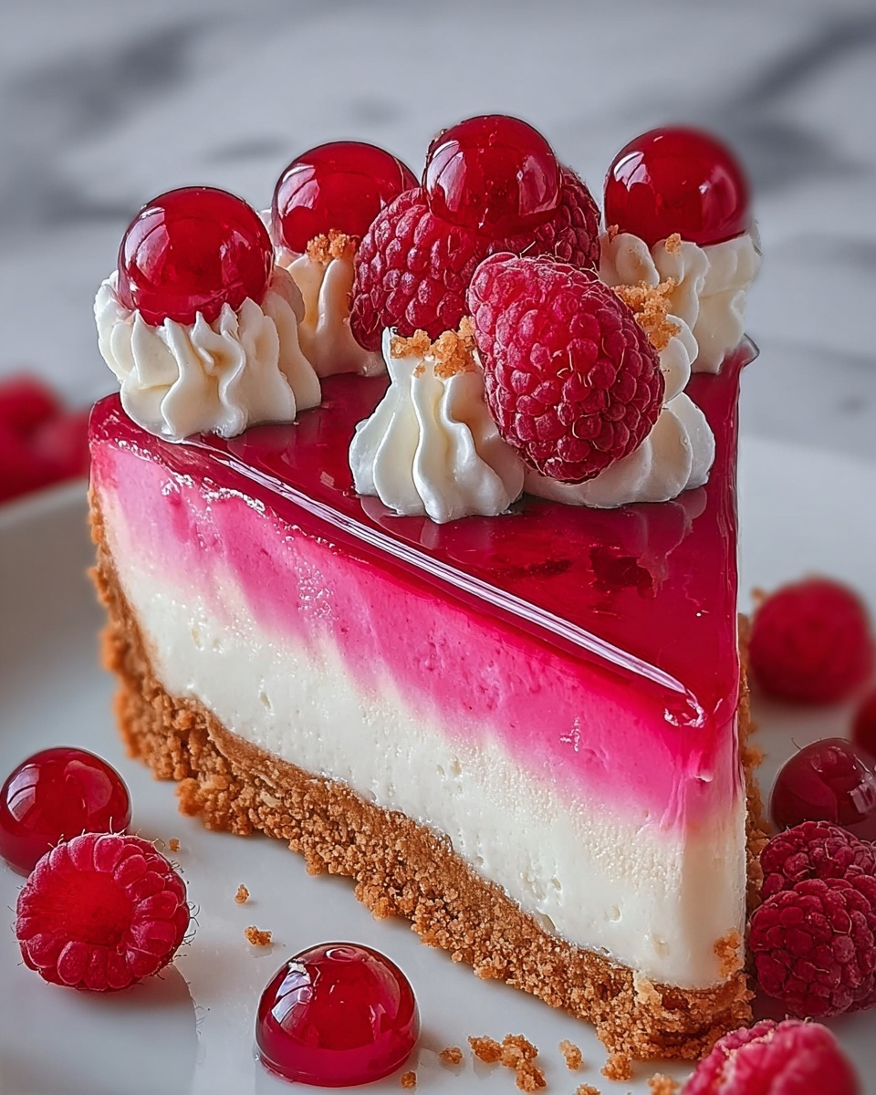 Pink Velvet Raspberry Cheesecake Recipe - Recipe Image