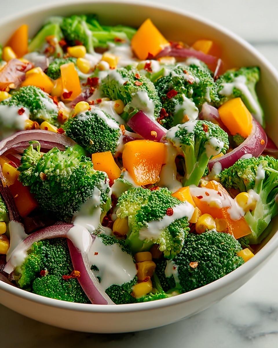 Flavorful Broccoli Salad Supreme Recipe - Recipe Image