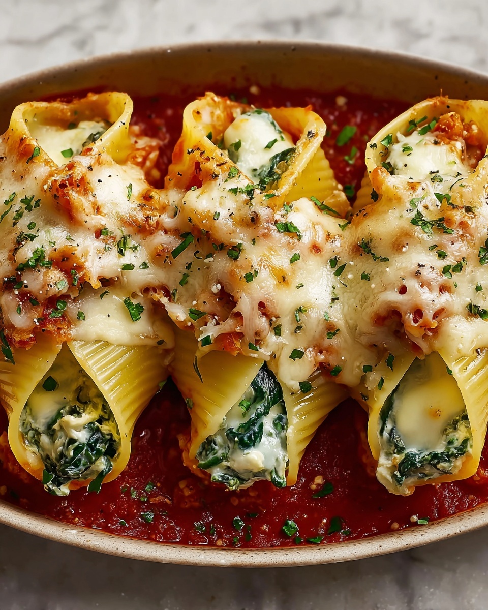 Shrimp and Spinach Stuffed Pasta Rolls with Roasted Red Pepper Cream Recipe - Recipe Image