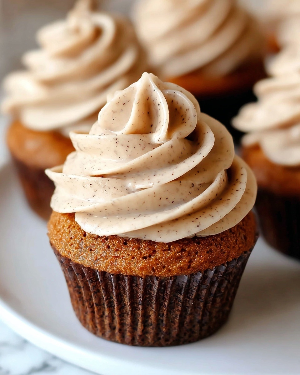 Pumpkin Cupcakes with Pumpkin Spice Cream Cheese Frosting Recipe - Recipe Image