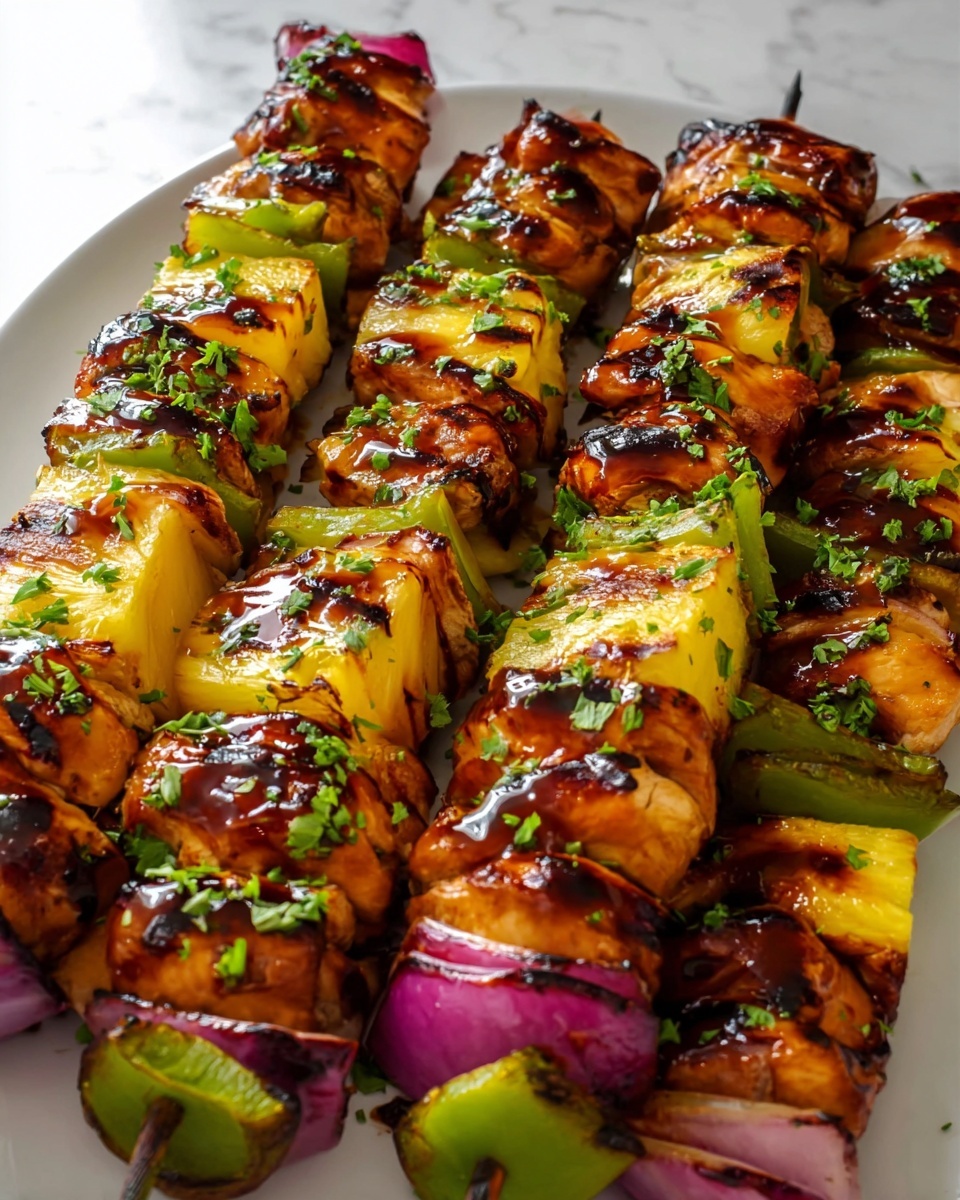 Quick and Tasty Hawaiian Chicken Kebabs Recipe - Recipe Image