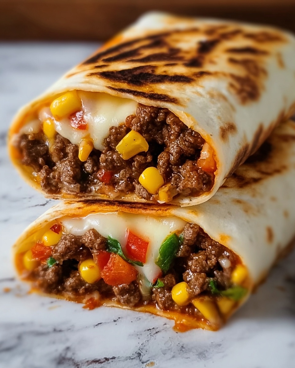 Sloppy Joe Grilled Burritos Recipe - Recipe Image