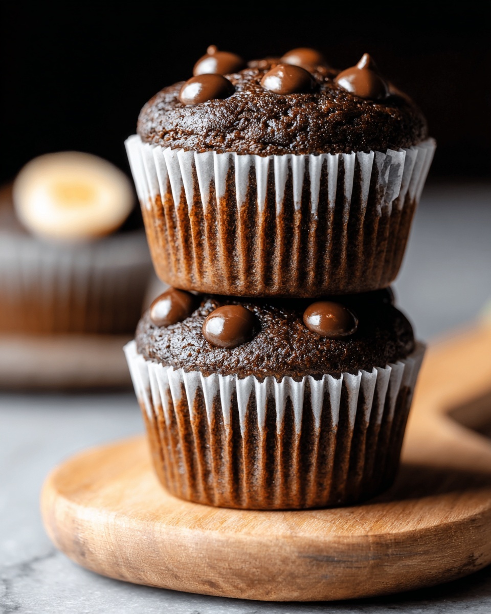 Dark Chocolate Banana Bread Muffins Recipe - Recipe Image
