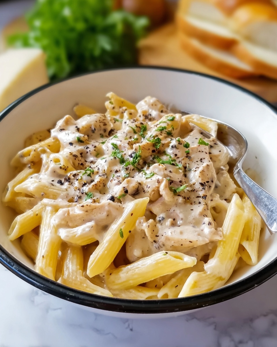 Crockpot Olive Garden Chicken Pasta Recipe - Recipe Image