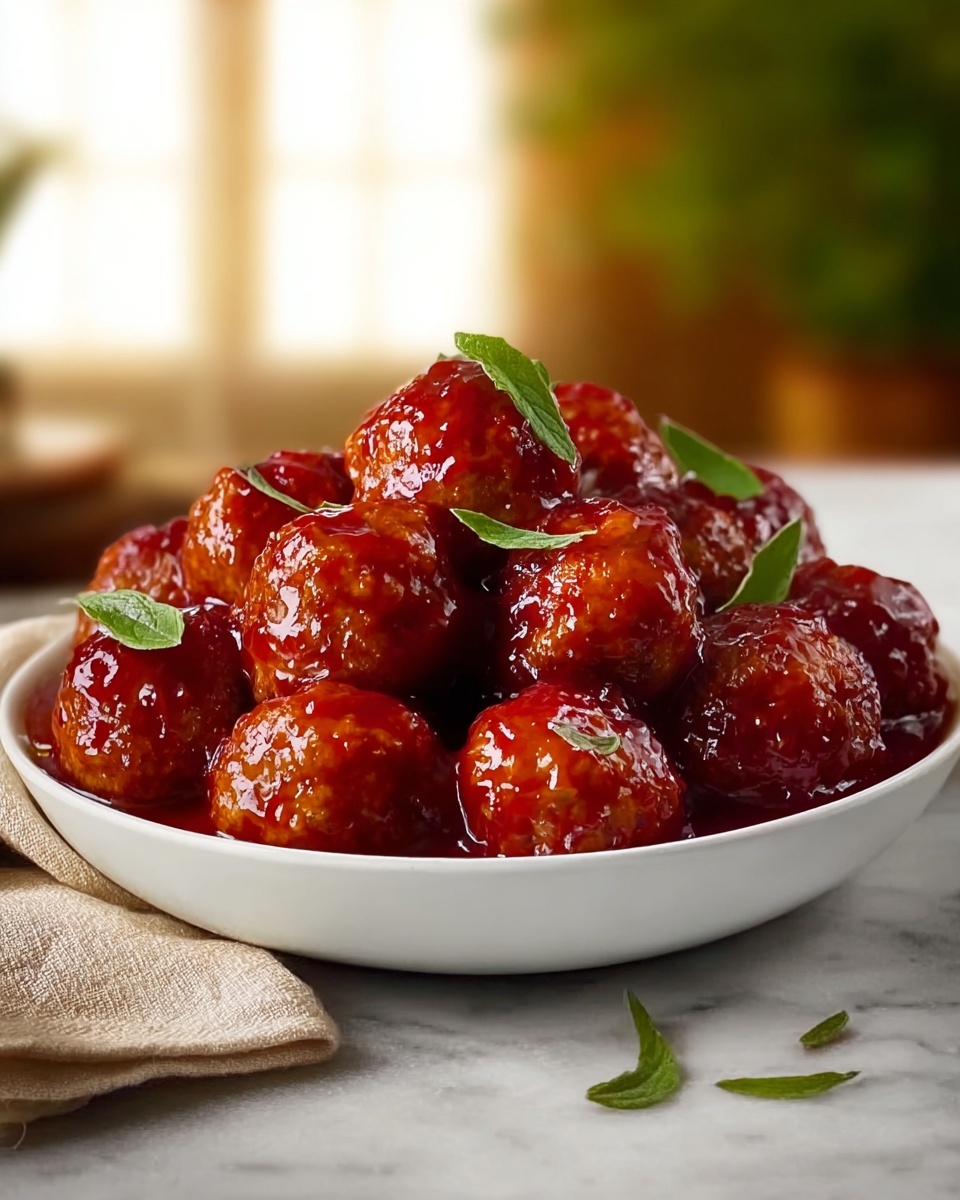 Hot Pepper Jelly Meatballs Recipe - Recipe Image