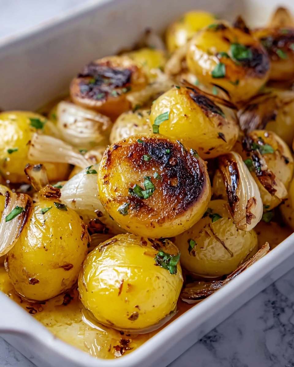 Oven Roasted Yukon Gold Potatoes with Onions Recipe - Recipe Image