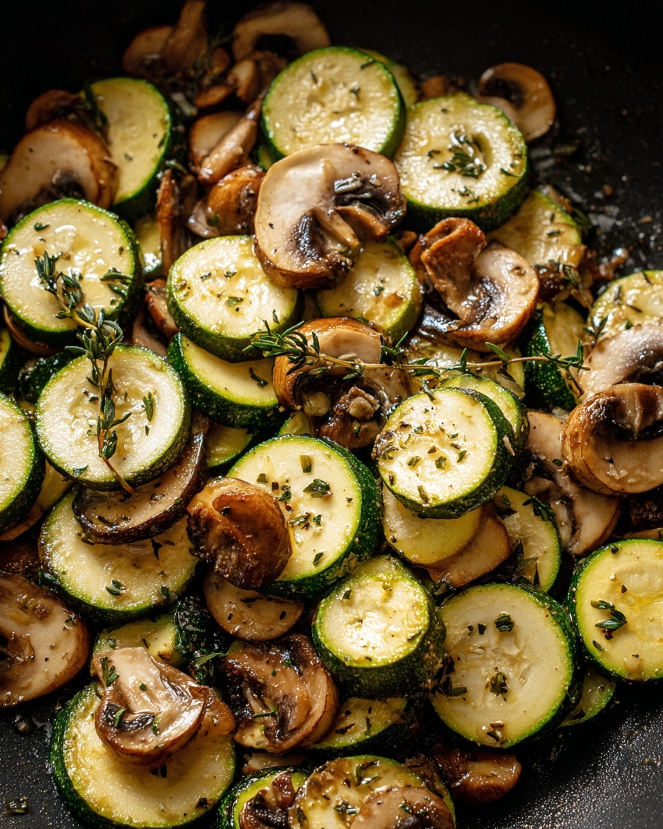 Skillet Zucchini and Mushrooms Recipe - Recipe Image
