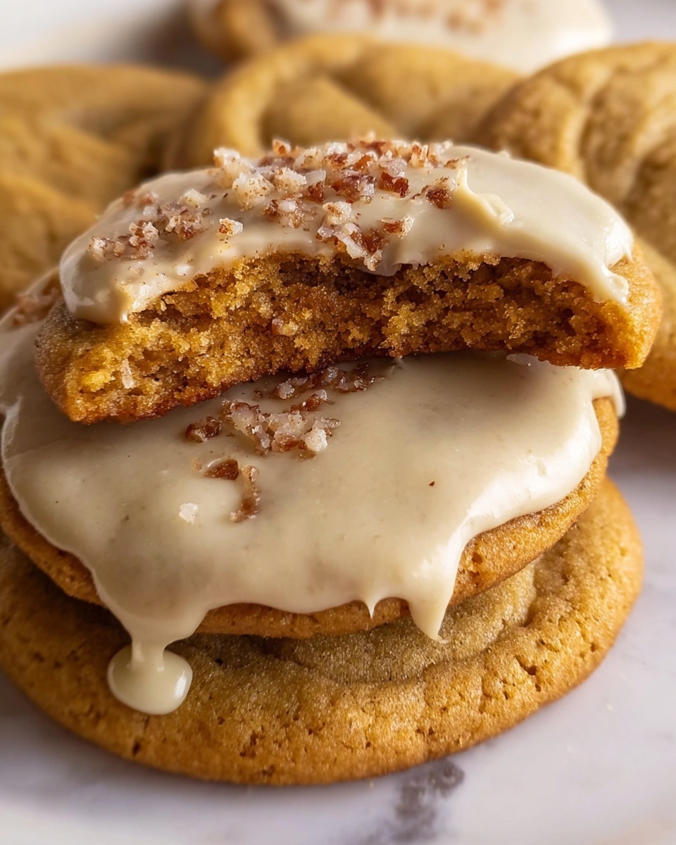 Pumpkin Cookies with Brown Butter Icing Recipe - Recipe Image
