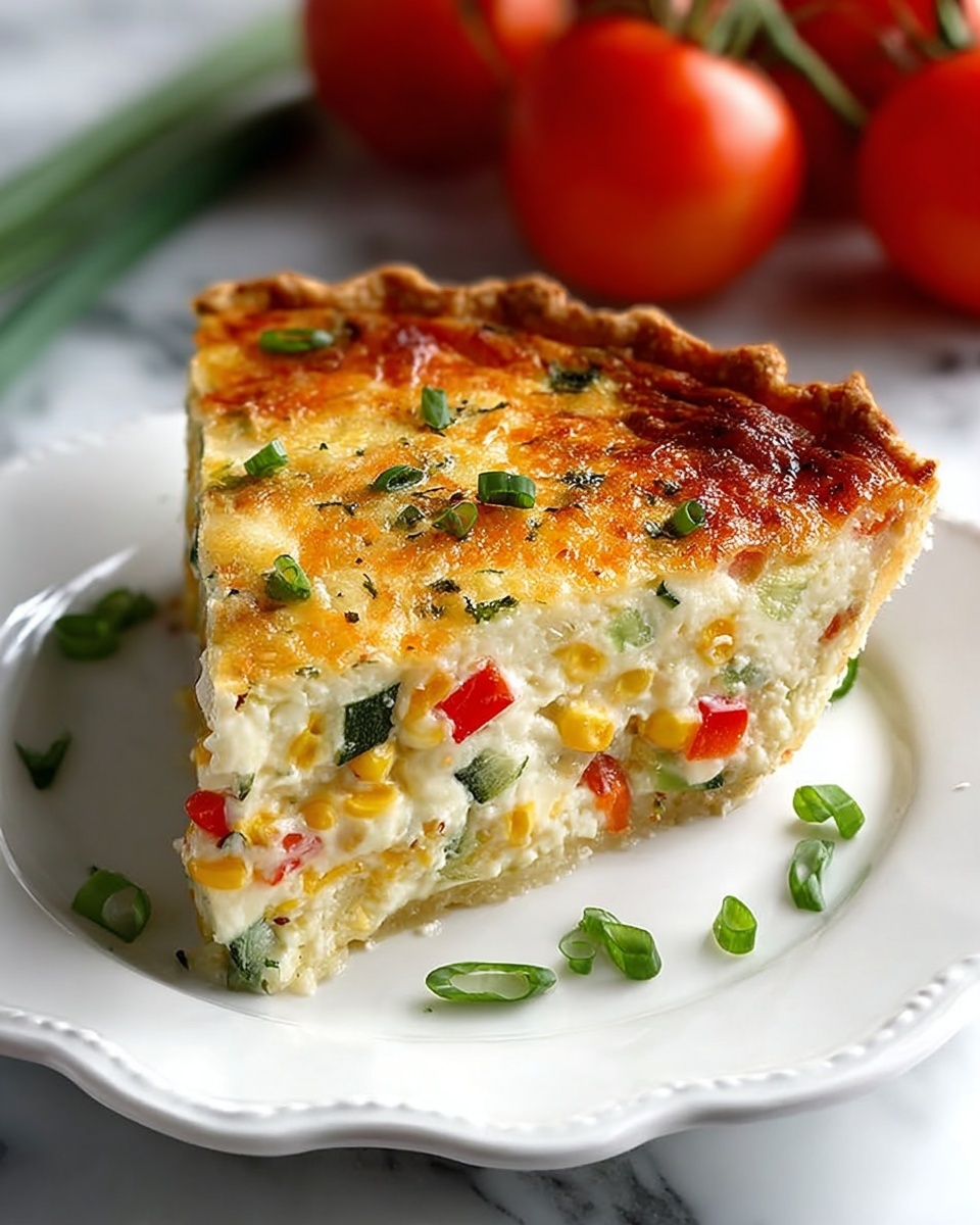 Summer Garden Crustless Zucchini Pie Recipe - Recipe Image