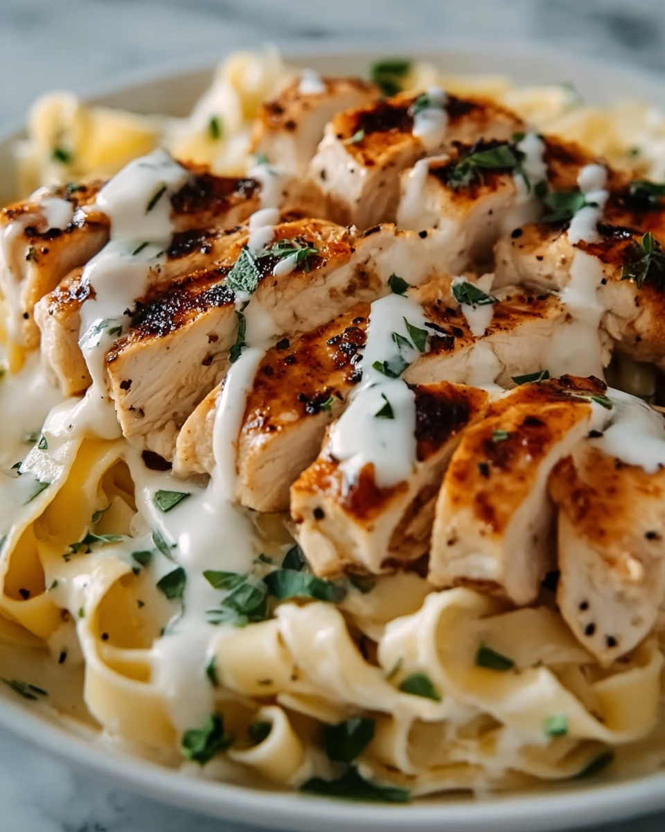Chicken Alfredo with Egg Noodles Recipe - Recipe Image